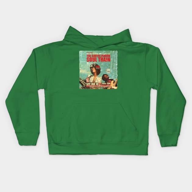 POSTER TOUR - SOUL TRAIN THE SOUTH LONDON 102 Kids Hoodie by Promags99